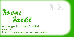 noemi hackl business card