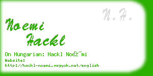 noemi hackl business card